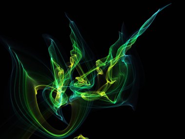 Bir parlayan ile koyu arka plan soyut dalgalar