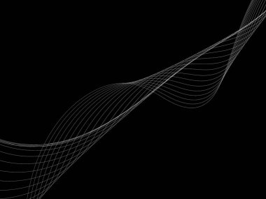 Bir parlayan ile koyu arka plan soyut dalgalar