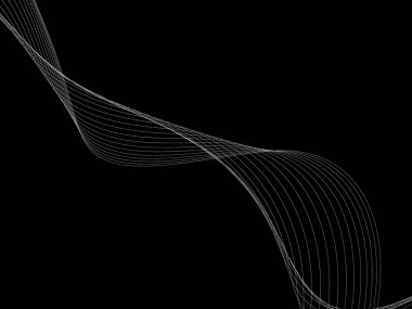 Bir parlayan ile koyu arka plan soyut dalgalar