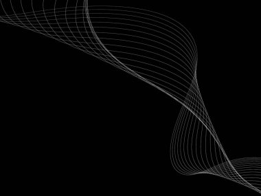 Bir parlayan ile koyu arka plan soyut dalgalar