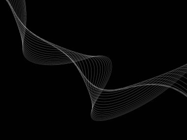 Bir parlayan ile koyu arka plan soyut dalgalar