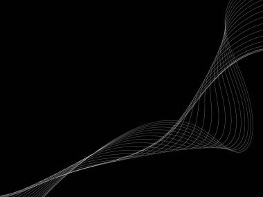 Bir parlayan ile koyu arka plan soyut dalgalar