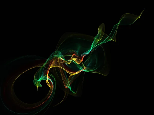 Bir parlayan ile koyu arka plan soyut dalgalar