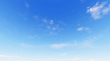 Bulutlu gökyüzü mavi arka plan, 3d çizim