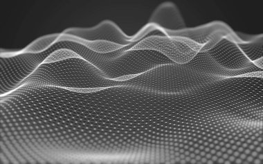 Çokgen alanı düşük Poli koyu arka plan, 3d render