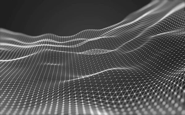 Çokgen alanı düşük Poli koyu arka plan, 3d render