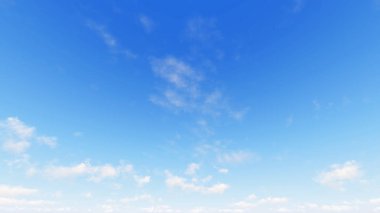 Bulutlu gökyüzü mavi arka plan, 3d çizim