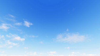 Bulutlu gökyüzü mavi arka plan, 3d çizim