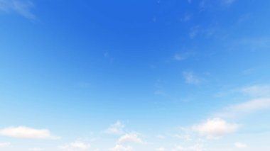 Bulutlu gökyüzü mavi arka plan, 3d çizim