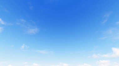 Bulutlu gökyüzü mavi arka plan, 3d çizim