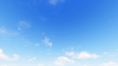 Bulutlu gökyüzü mavi arka plan, 3d çizim