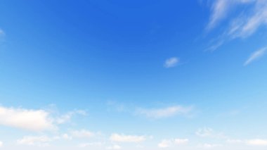 Bulutlu gökyüzü mavi arka plan, 3d çizim