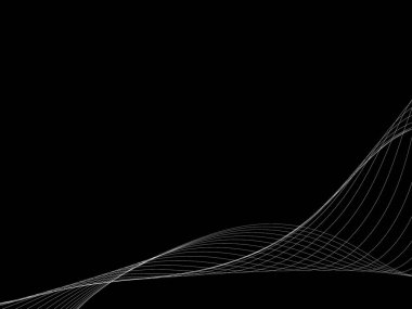 Bir parlayan ile koyu arka plan soyut dalgalar