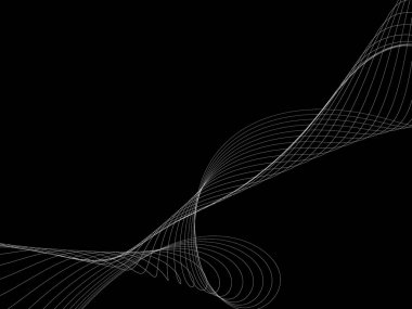 Bir parlayan ile koyu arka plan soyut dalgalar