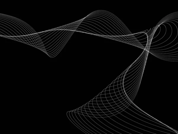 Bir parlayan ile koyu arka plan soyut dalgalar