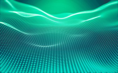 Çokgen alanı düşük Poli koyu arka plan, 3d render