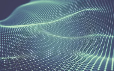 Çokgen alanı düşük Poli koyu arka plan, 3d render