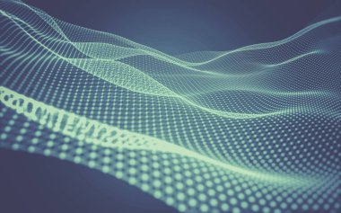 Çokgen alanı düşük Poli koyu arka plan, 3d render