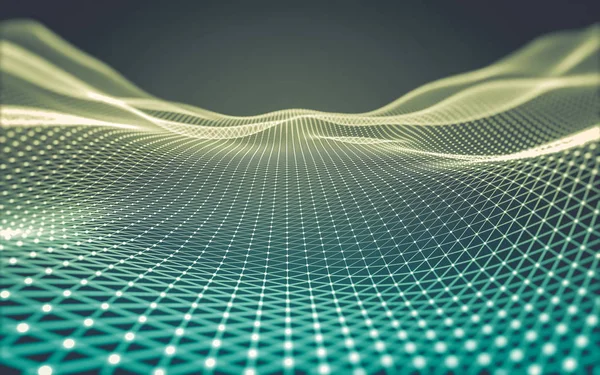 Çokgen alanı düşük Poli koyu arka plan, 3d render