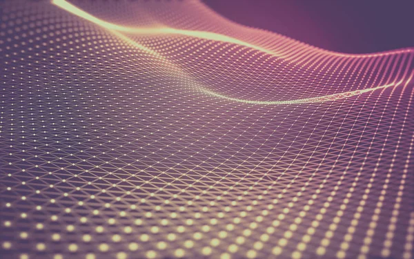 Çokgen alanı düşük Poli koyu arka plan, 3d render