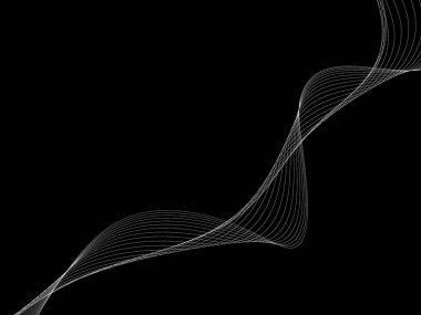 Bir parlayan ile koyu arka plan soyut dalgalar