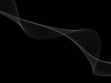 Bir parlayan ile koyu arka plan soyut dalgalar