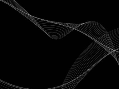 Bir parlayan ile koyu arka plan soyut dalgalar