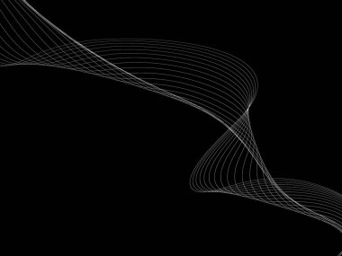 Bir parlayan ile koyu arka plan soyut dalgalar