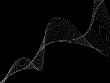 Bir parlayan ile koyu arka plan soyut dalgalar