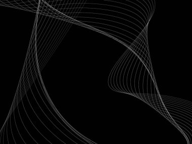 Bir parlayan ile koyu arka plan soyut dalgalar