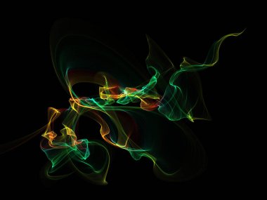 Bir parlayan ile koyu arka plan soyut dalgalar