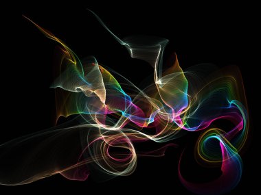 Bir parlayan ile koyu arka plan soyut dalgalar