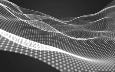 Çokgen alanı düşük Poli koyu arka plan, 3d render