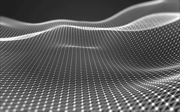 Çokgen alanı düşük Poli koyu arka plan, 3d render