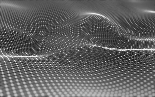 Çokgen alanı düşük Poli koyu arka plan, 3d render