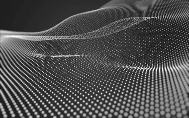 Çokgen alanı düşük Poli koyu arka plan, 3d render