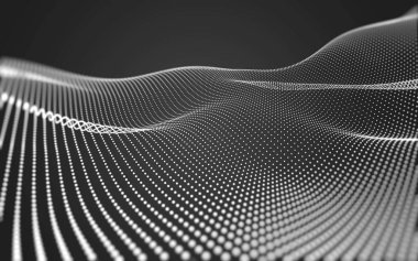 Çokgen alanı düşük Poli koyu arka plan, 3d render