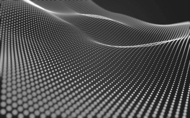 Çokgen alanı düşük Poli koyu arka plan, 3d render