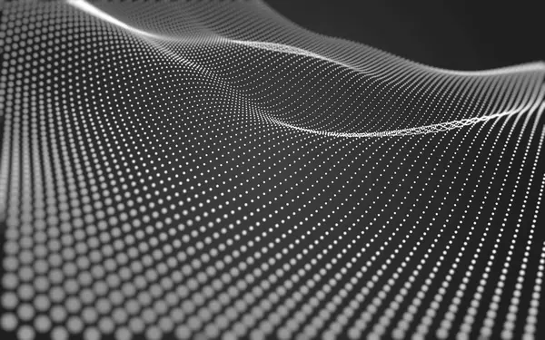 Çokgen alanı düşük Poli koyu arka plan, 3d render