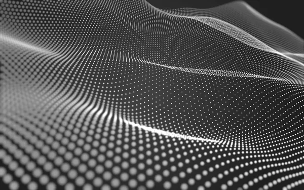 Çokgen alanı düşük Poli koyu arka plan, 3d render