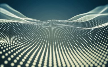 Çokgen alanı düşük Poli koyu arka plan, 3d render