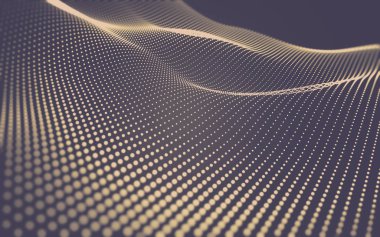 Çokgen alanı düşük Poli koyu arka plan, 3d render