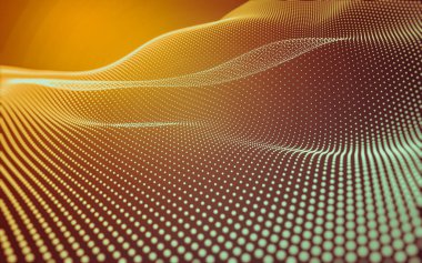 Çokgen alanı düşük Poli koyu arka plan, 3d render