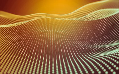 Çokgen alanı düşük Poli koyu arka plan, 3d render