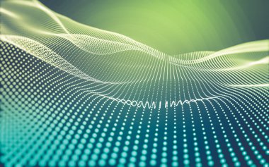 Çokgen alanı düşük Poli koyu arka plan, 3d render