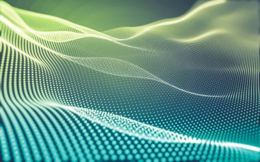 Çokgen alanı düşük Poli koyu arka plan, 3d render