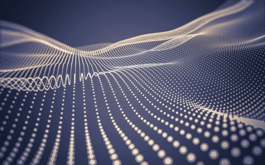 Çokgen alanı düşük Poli koyu arka plan, 3d render