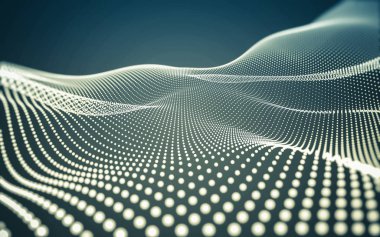 Çokgen alanı düşük Poli koyu arka plan, 3d render