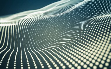 Çokgen alanı düşük Poli koyu arka plan, 3d render