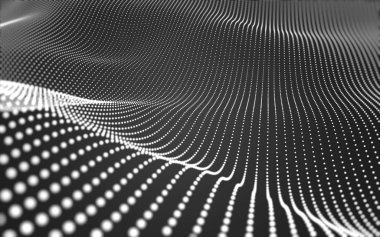 Çokgen alanı düşük Poli koyu arka plan, 3d render